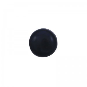 (10/Card) Black Plastic Snap-On Cap - Size 6/8 Screw
