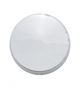 (10/Card) Chrome Plastic Snap-On Cap - Size 6/8 Screw