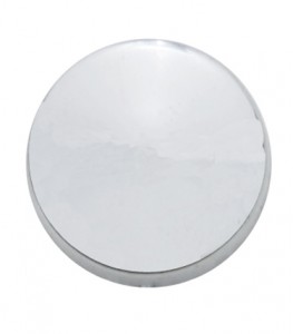 (10/Card) Chrome Plastic Snap-On Cap - Size 10/12 Screw