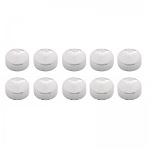 (10/Card) Chrome Plastic #25 Torque Screw Head Cover