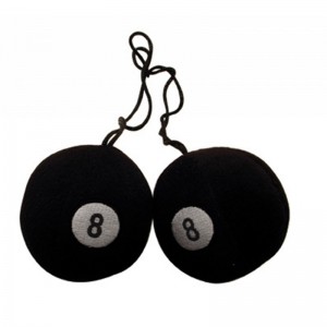 (Pack) 3" Round Fuzzy "8" Balls