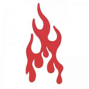Rubber Peterbilt Replacement Flame Insert - Red