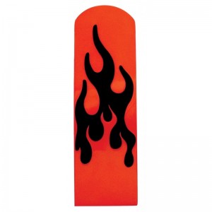 Anodized Red Aluminum Peterbilt Replacement Flame Pedal - Brake