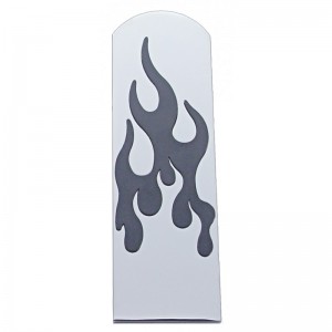 Brush Aluminum Peterbilt Replacement Flame Pedal - Brake