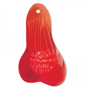 Clear Balls W/ Cutout - Red
