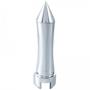 Chrome "Talladega" Spike Gearshift Knob With Mounting Adaptor - Vertical