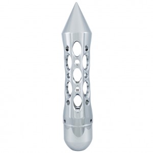 Chrome "Daytona" Shift Knob With Aluminum 5/16-24 Sae Thread Shift Knob Adaptor