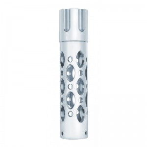 Chrome Designer "Austin" Gun Cylinder Grip