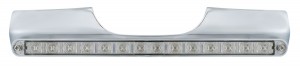 Motorcycle Rear Turn Signal Bar With 14 Red Led Light Bar - Clear