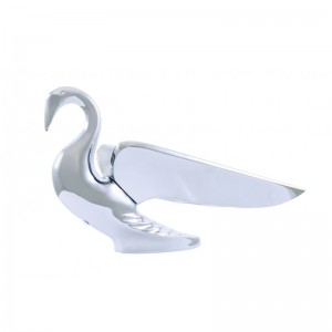 Chrome Hood Ornament - Swan Wonder Wing