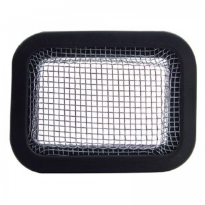 (Skpk) Rubber Peterbilt Rock Guide W/ Chrome Mesh
