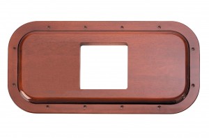 Hand Crafted Wood Peterbilt Shift Plate - 4 7/8" X 4 13/16" Opening