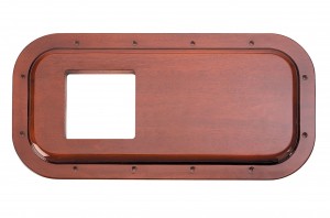 Hand Crafted Wood Peterbilt Shift Plate - 4 3/4" X 4 3/4" Opening