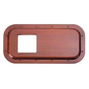 Hand Crafted Wood Peterbilt Shift Plate - 4 3/4" X 4 3/4" Opening