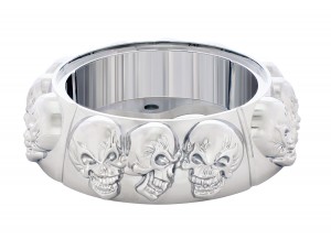 Chrome Skull Steering/Hotn Button Bezel