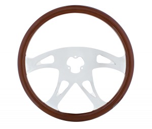 18" Chrome Steering Wheel - 4 Spoke "Boss" Steering Wheel