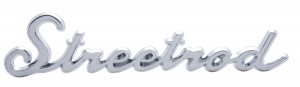Chrome Script Emblem W/ Stud - Streetrod