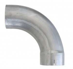 Aluminum 90 Exhaust 5" Expanded Elbow, 5" I.Dia., 5" O.Dia. - 12" X 12"