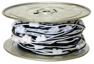 2 Prong 100 ft Roll Wire Harness with 6inch Spacing, (168 Plugs)