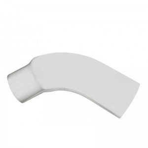 Chrome Peterbilt 379 Exhaust Elbow Replacement, 58 Angled, Reducing 6"-5" O.Dia.