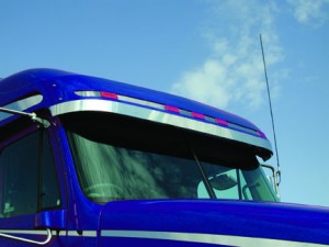 Freightliner, Coronado Sun Visor Extension Strip, (2005-)