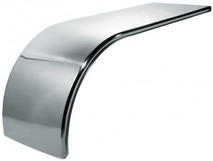 66inch Smooth Half Fender w, Rolled Edge & Flange, (25 -41 ), 16 Ga.