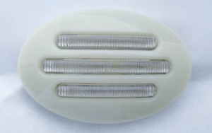 Small Marker Flatline Paintable Clear Amber LED, (13 Diodes)
