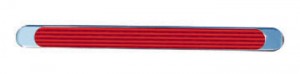 Chrome Auxiliary Stop, Turn & Tail LED Light Strip, Red, (12 Diodes)