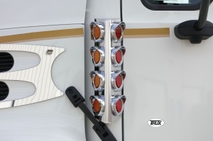 Mack, Double Sided Fire Wall Light Bars with 16 x 2inch LED & Bezels