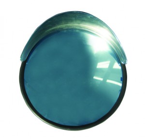 Chrome Plastic 8inch Convex Mirror Visor