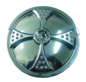 8inch Convex Stainless Steel Mirror with Center Mounting Bracket & TM-8LED Included