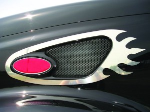 Peterbilt, 387 Flame Emblem Air Intake Trim