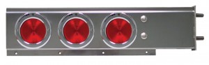 Mud Flap Hanger with Rounded Top & 6 x 4inch LED & Bezels