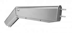 30 45? Mudflap Hanger with 1 1, 8inch Spacing, Stainless Steel