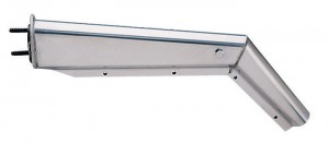 28 1, 2inch 45? Heavy Duty Mudflap Hanger with 2 1, 2inch Spacing, Chrome