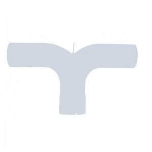 Chrome Universal 5" Y Pipe With Divider - 25" Width X 14" Length