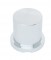 Chrome Plastic 30Mm X 1 7/8" Pointed Round Push-On Nut Cover For Hex Head Bolts