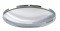 Chrome Economy 4 Even Notch Front Dome Hub Cap - 7/16" Lip