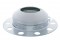 Chrome Front 2Pc. Axle Cover W/ Hubdometer Hub Cap - Uni-Mount