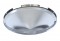 Chrome 5 Even Notch Front Pointed Hub Cap - 7/16" Lip