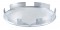 Chrome 6 Uneven Notch Front Pointed Standard Duty Hub Cap - 1" Lip