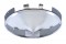 Chrome 6 Uneven Notch Front Pointed Hub Cap - 1" Lip