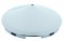 Chrome 5 Even Notch Front Hub Cap W/ Spinner Hole - 7/16" Lip