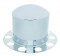 Chrome Rear 2Pc. Axle Cover - Steel Ring