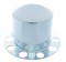 Chrome Rear 2Pc. Axle Cover - Aluminum Ring