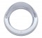 Chrome Plastic Bezel W/ Visor - 4" Round