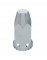 Chrome Plastic 33Mm 4" Tall Thread-On Nut Cover