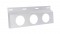 Stainless Steel Top Mud Flap Light Bracket W/ Three 4" Light Cutouts