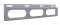 Stainless Steel Top Mud Flap Light Bracket W/ 3 Oval Light Cutout