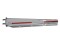 (2/Bulk) Chrome 30" Heavy Duty Spring Loaded Straight Mud Flap Hanger W/ Conspicuity Reflector - 2 1/2" B.P.